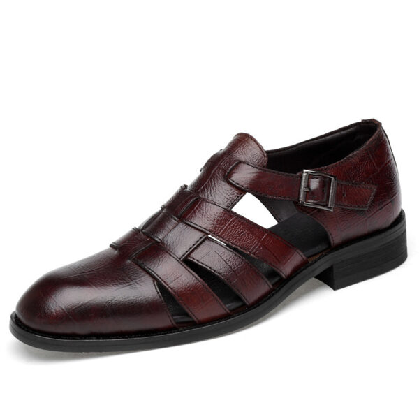 Hollow Business Formal Men's Comfortable Buckle Shoes - Image 4