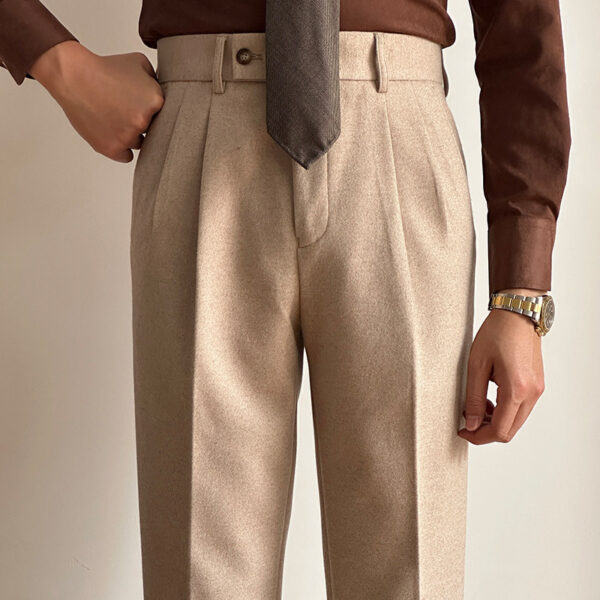 Straight Fitted All-matching Casual Suit Pants For Men - Image 6