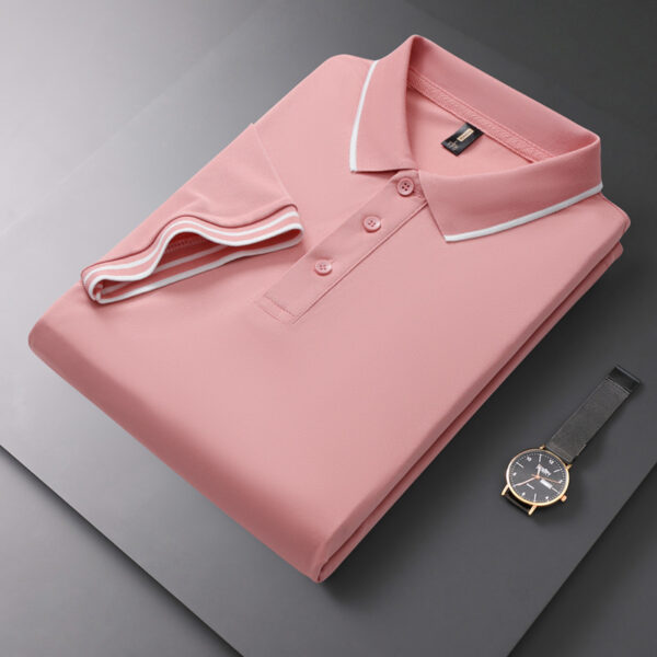 Men's Polo Shirt Lapel T-shirt Summer Short Sleeve - Image 3