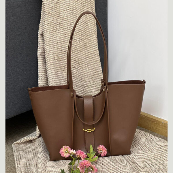 Genuine Leather Large Capacity Bag High-grade Tote Bag For Women - Image 4