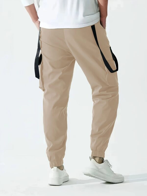 Ribbon Overalls Drawstring Sports Trousers - Image 9