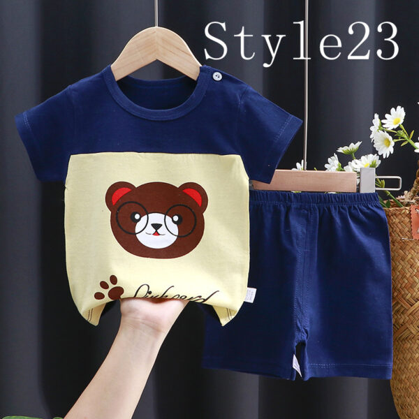 Children's Short-sleeved Suit, Cotton Clothes, Children's Clothing - Image 6