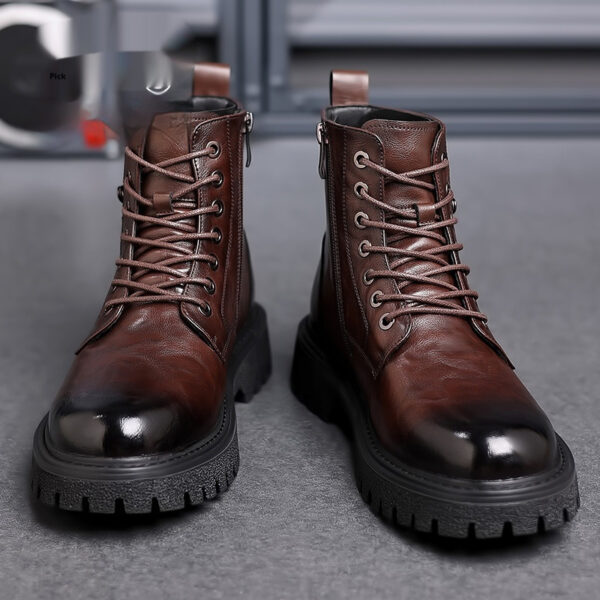 Men's Retro Breathable High-top Martin Boots - Image 2