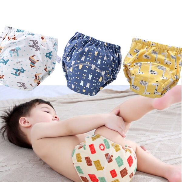 Baby washable 6-layer gauze training pants