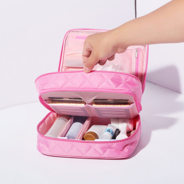 Large Capacity Double Deck Cosmetic Bag - Image 6