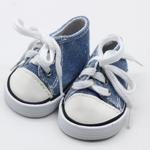 Shaf Doll Canvas Shoes American Doll Fashion Sneakers 18-inch Doll Strap Shoes Wholesale - Image 3