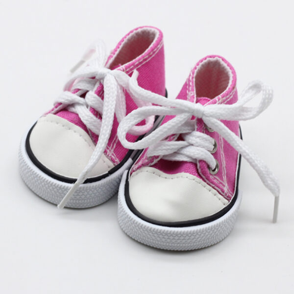 Shaf Doll Canvas Shoes American Doll Fashion Sneakers 18-inch Doll Strap Shoes Wholesale - Image 7