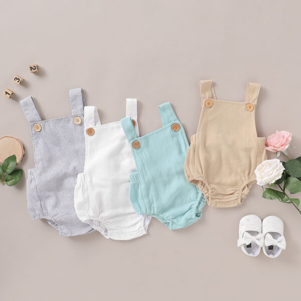 Baby cotton and linen triangle bag hip clothes - Image 3