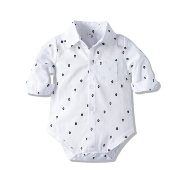 Long-sleeved Romper Suit, Baby Clothes, Gentleman's Clothes - Image 2