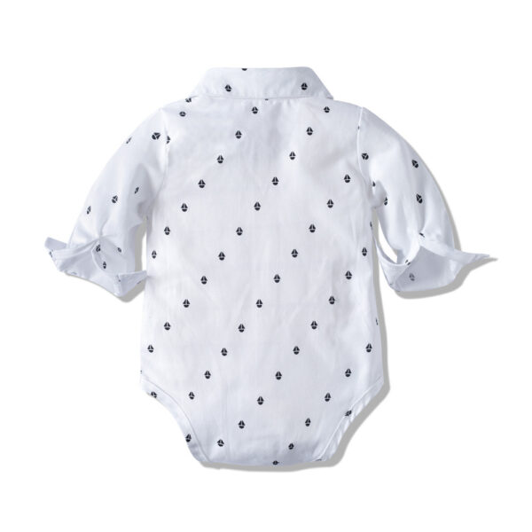 Long-sleeved Romper Suit, Baby Clothes, Gentleman's Clothes - Image 4