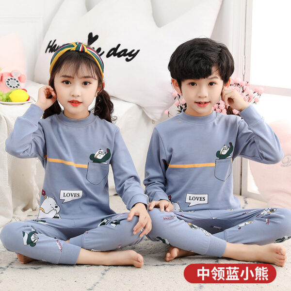 Children'S Underwear Suit Boys And Girls Long-Sleeved Baby Cotton Autumn Clothes Long-Sleeved Cotton Sweater - Image 4