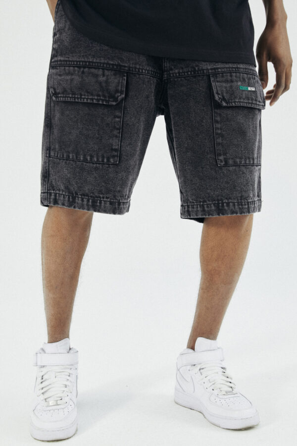 Washed Vintage Denim Casual Shorts Denim Multi-pocket Trend - Image 5