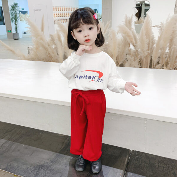 Girls' Suits, Spring Clothes, New Style, Korean Style, Middle And Small Children, Spring And Autumn Casual Two-piece Suits, Little Girls, Children's Clothes - Image 4