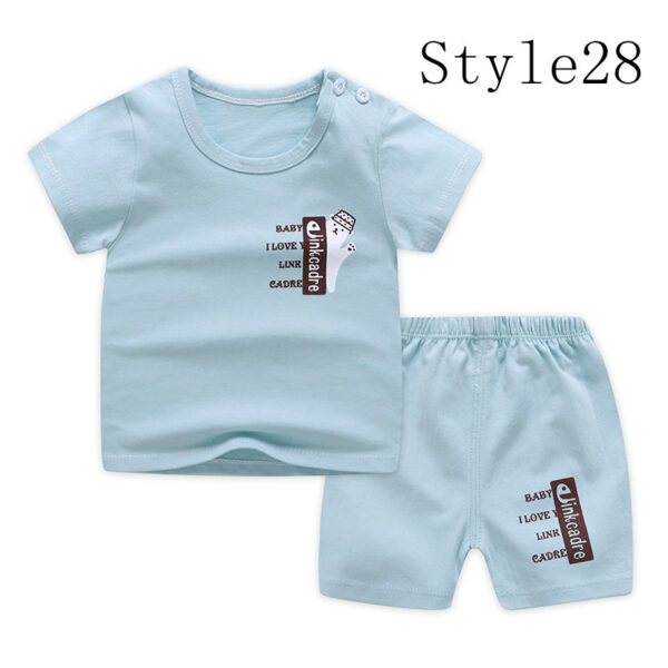 Children's Short-sleeved Suit, Cotton Clothes, Children's Clothing - Image 8