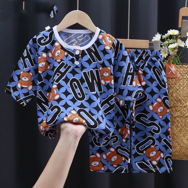 Summer Clothes Cotton Silk Air-conditioning Clothes Baby Clothes - Image 4