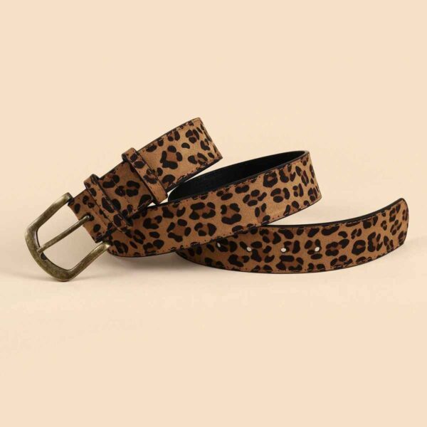 Boxi Style PU Leopard Print Belt For Women Dress Slim Fit Women - Image 4