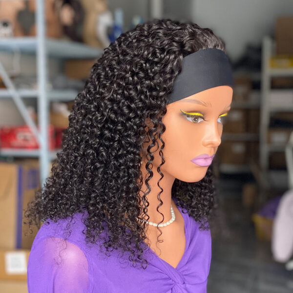 200 Curly Headbandwig Human Hair Wigs - Image 4