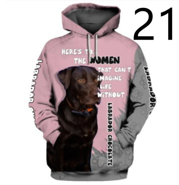 Thin 3D Digital Printing Hooded Sweatshirt - Image 8