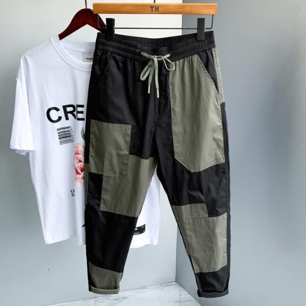 Trendy Cargo Pants Men's Fashionable Loose Straight Men's Casual Trousers Ding Thin - Image 3