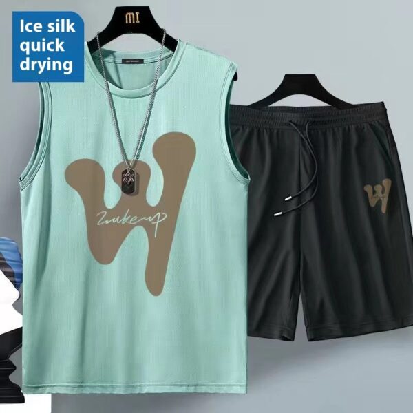 Summer Sleeveless Vest Suit Men's Sports And Leisure - Image 8