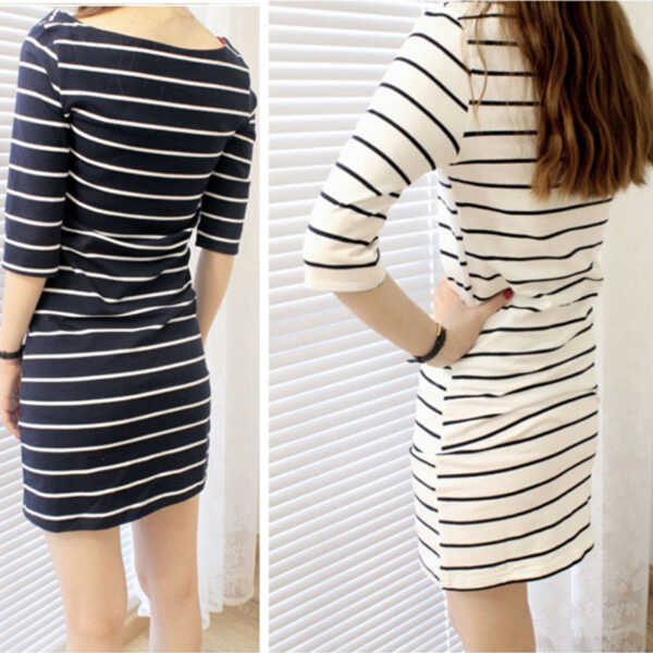 Stripe T-shirt Dress - Image 3