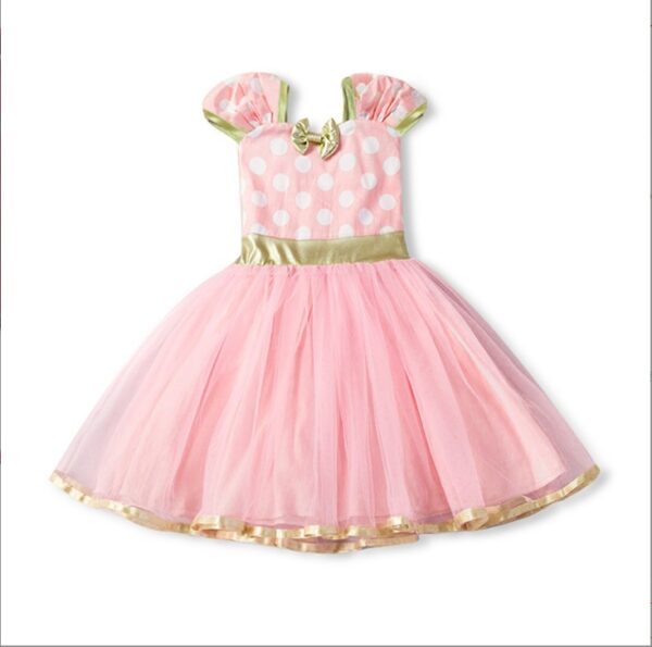 Sleeveless Vest Polka Dot Bow Princess Dress - Image 6