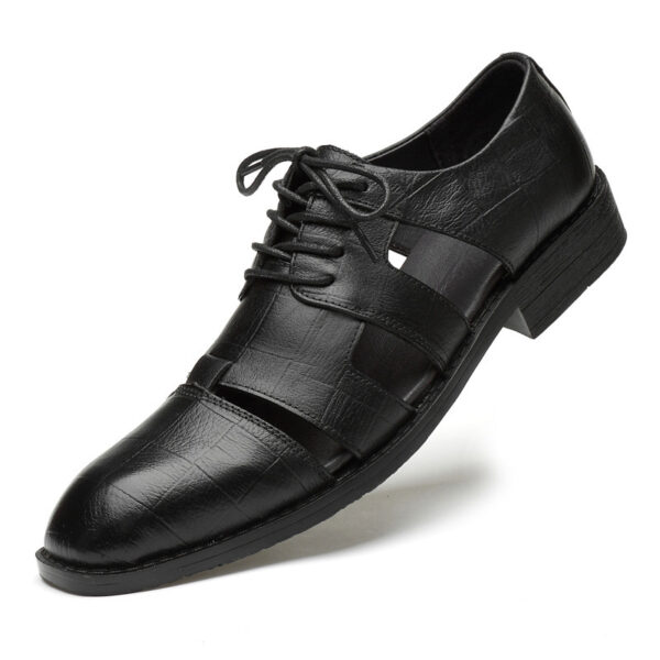 Hollow Business Formal Men's Comfortable Buckle Shoes - Image 6