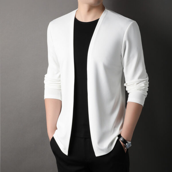 Spring Men's Cardigan Korean Style Middle-aged - Image 9