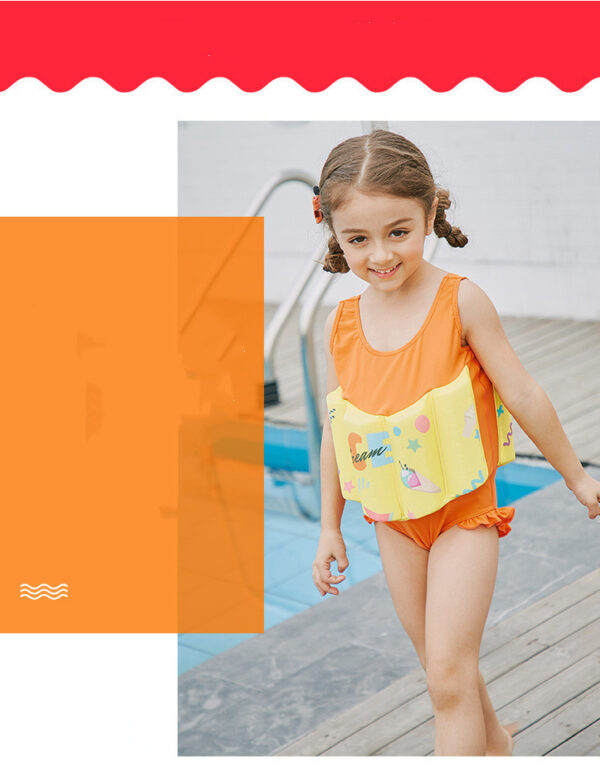 Children's Life Jackets Buoyancy One-piece Swimsuits Baby Girl Life Jackets - Image 3