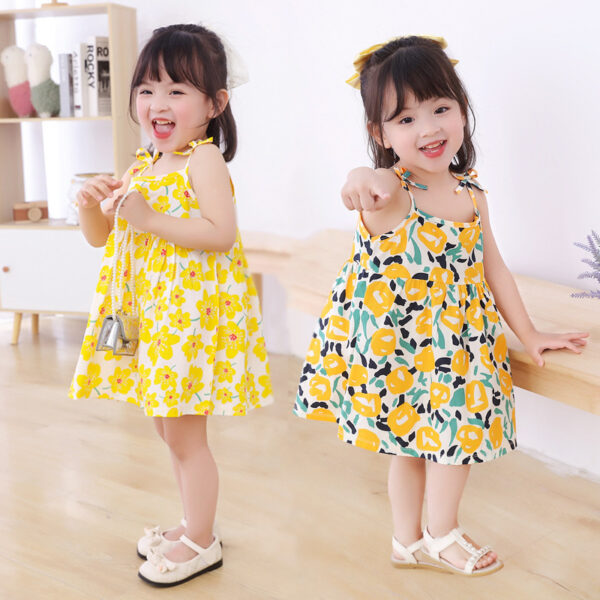 Children's Ins Style Princess Suspender Dress - Image 2