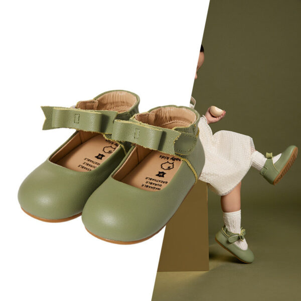 All-leather Baby Toddler Shoes For Girls And Babies, Soft-soled Children's Princess - Image 3