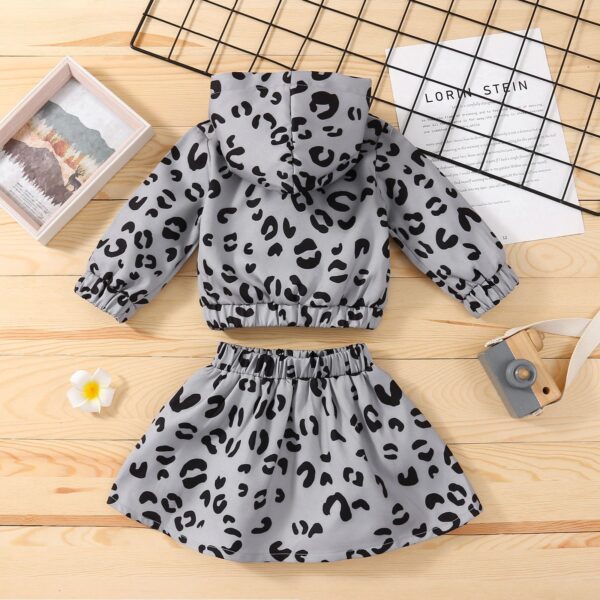 1-6 Year Old Toddler Girl Clothes Suit Hooded Sweater - Image 4