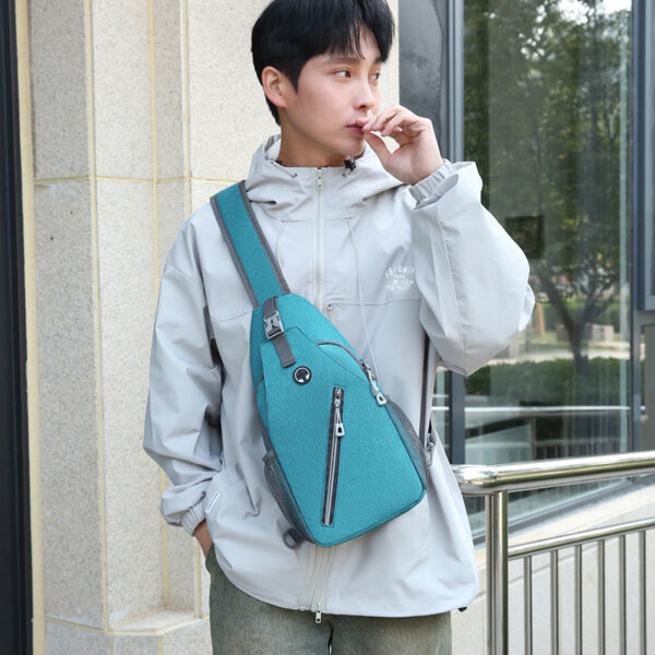 New Multifunctional Men's Shoulder Crossbody Bag Male Hard-Wearing Canvas Shoulder Messenger Bags Chest Bag - Image 4