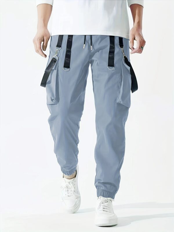 Ribbon Overalls Drawstring Sports Trousers - Image 5