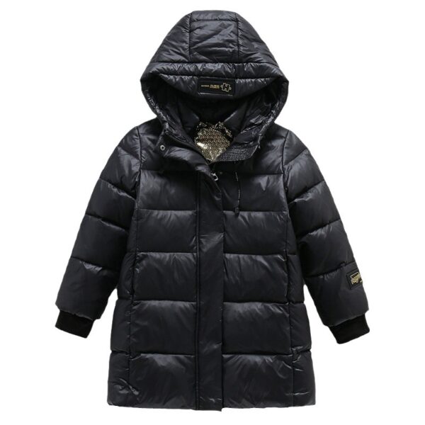 Fashion Girls Down Jacket Mid-length Thickened - Image 8