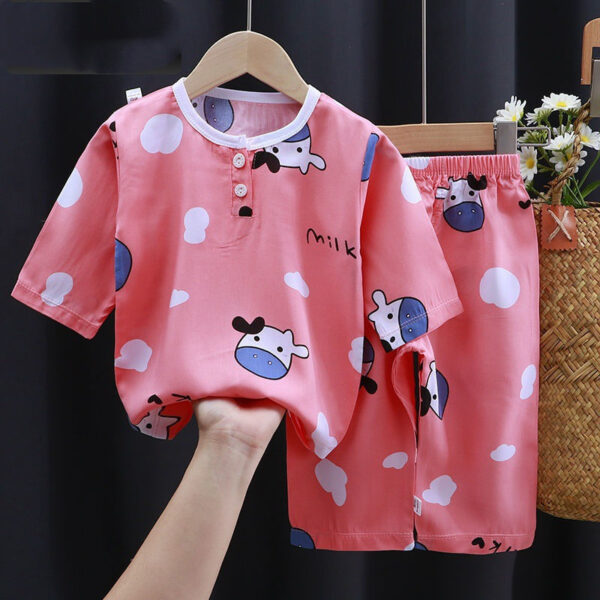 Summer Clothes Cotton Silk Air-conditioning Clothes Baby Clothes - Image 3