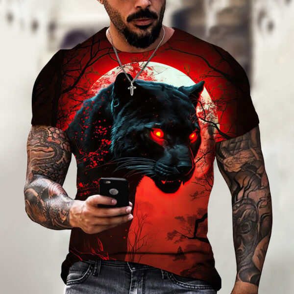 Animal Beast Lion 3D Printed Summer Men's T-shirt - Image 9