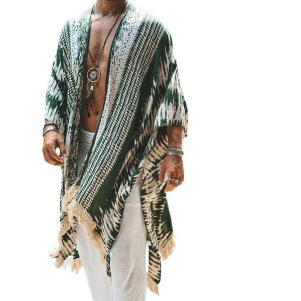 Men's Printed Beach Cloak Trendy Loose - Image 3