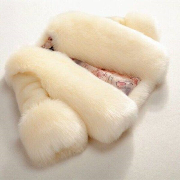 Girls' New Fox Fur Thickened Cotton Coat - Image 6