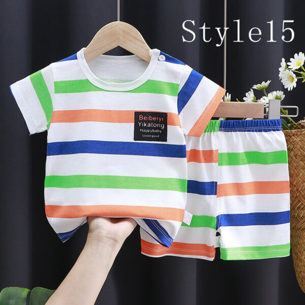 Children's Short-sleeved Suit, Cotton Clothes, Children's Clothing - Image 7