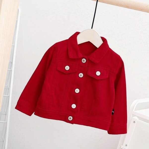 Ann baby children's wear girl autumn wear denim jacket - Image 2