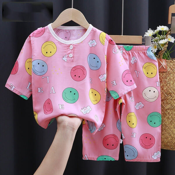 Summer Clothes Cotton Silk Air-conditioning Clothes Baby Clothes - Image 9