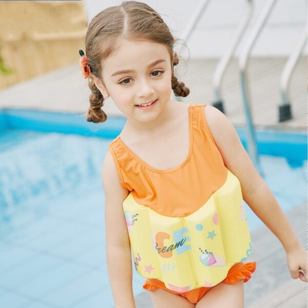 Children's Life Jackets Buoyancy One-piece Swimsuits Baby Girl Life Jackets - Image 4