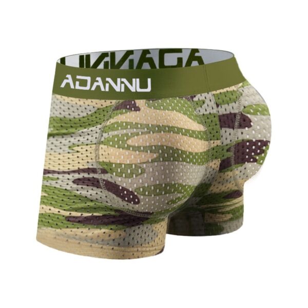 Camouflage Mesh Breathable Removable Cup Hip Cushion Men's Hip Lifting Underwear - Image 8