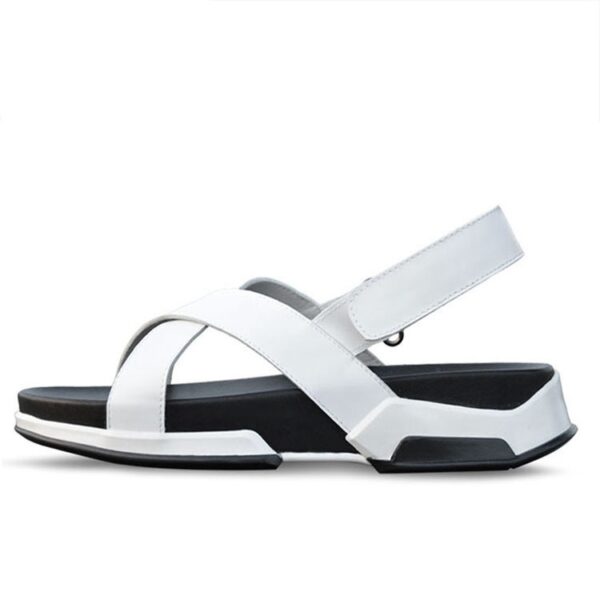 Korean Casual Men's Sandals Genuine Leather Elevator Beach - Image 6