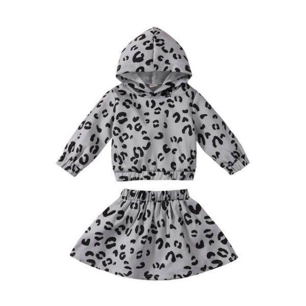 1-6 Year Old Toddler Girl Clothes Suit Hooded Sweater - Image 2