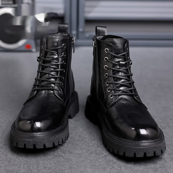 Men's Retro Breathable High-top Martin Boots - Image 3