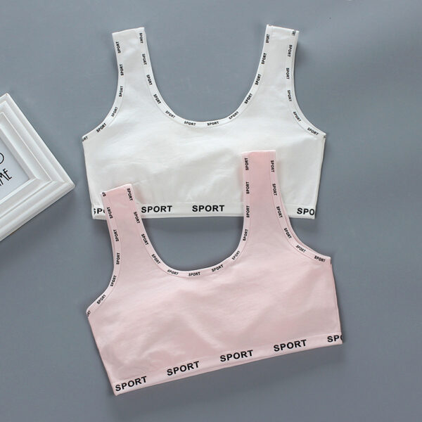 Girls' Summer Bra And Vest Pure Cotton Sports