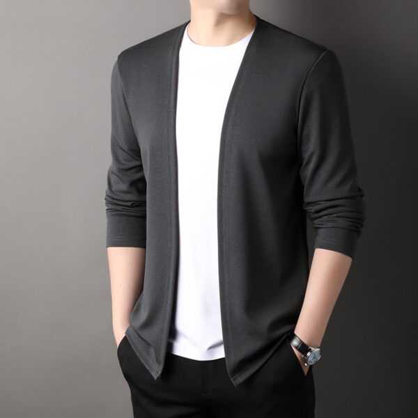 Spring Men's Cardigan Korean Style Middle-aged - Image 6