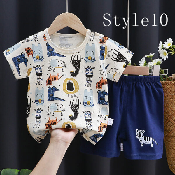 Children's Short-sleeved Suit, Cotton Clothes, Children's Clothing - Image 4